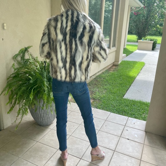 MAREI 1998 FAUX FUR JACKET ..SAFARI ..size S - Picture 4 of 5